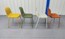 Стул пластиковый с мягким накладным текстильным сденьем Фирес Textile